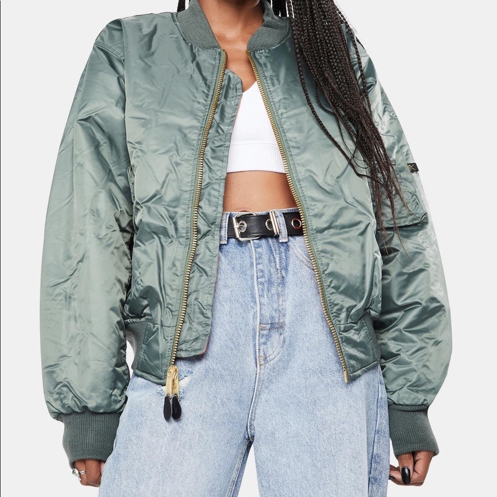 Sage Green Bomber Jacket!